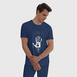 Пижама хлопковая мужская Death Stranding: Hand, цвет: тёмно-синий — фото 2