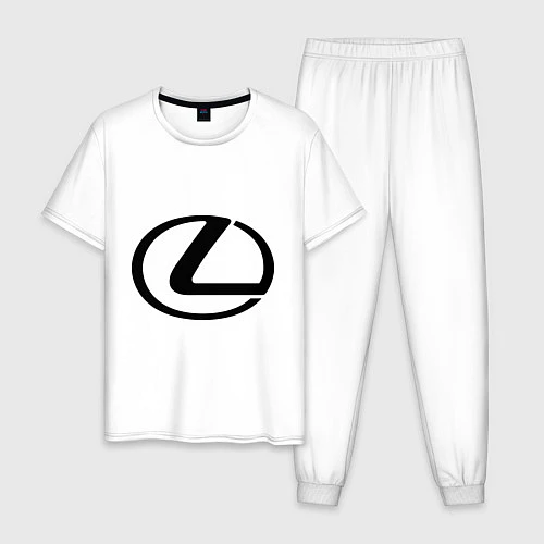 Мужская пижама Logo lexus / Белый – фото 1