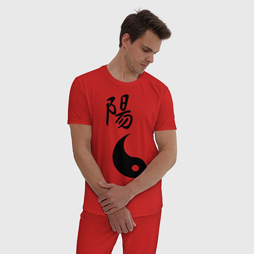 Мужская пижама Ян парная / Красный – фото 3