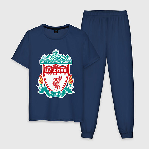 Мужская пижама Liverpool FC / Тёмно-синий – фото 1