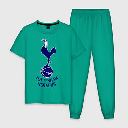 Пижама хлопковая мужская Tottenham FC, цвет: зеленый
