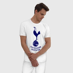 Пижама хлопковая мужская Tottenham FC, цвет: белый — фото 2