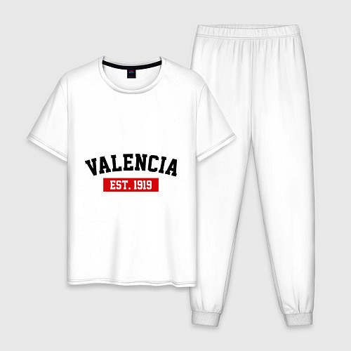 Мужская пижама FC Valencia Est. 1919 / Белый – фото 1