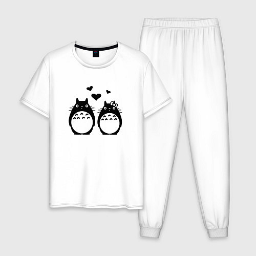 Мужская пижама Любовь Тоторо / Белый – фото 1