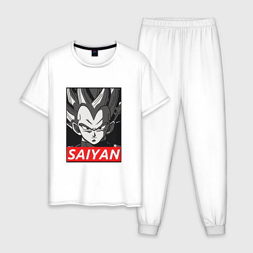 Мужская пижама SAIYAN OBEY / Белый – фото 1