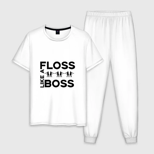 Мужская пижама Floss like a boss / Белый – фото 1