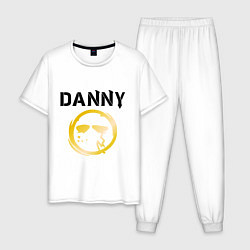 Пижама хлопковая мужская HU: Danny цвета белый — фото 1