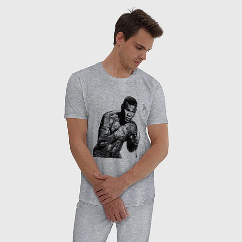 Мужская пижама Myke Tyson: Boxing / Меланж – фото 3