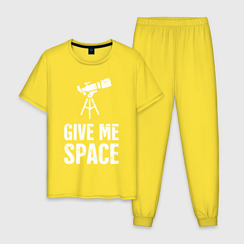 Мужская пижама Give me Space / Желтый – фото 1