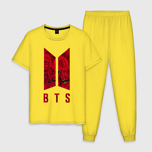 Мужская пижама BTS Roses / Желтый – фото 1
