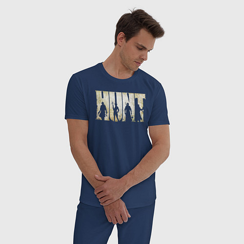 Мужская пижама Hunt: Showdown Logo / Тёмно-синий – фото 3