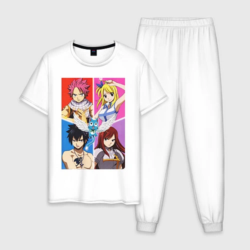Мужская пижама Fairy Tail Team / Белый – фото 1
