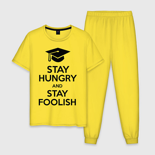 Мужская пижама Stay Hungry & Stay Foolish / Желтый – фото 1