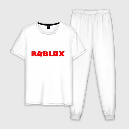 Мужская пижама Roblox Logo / Белый – фото 1