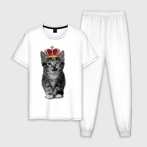 Мужская пижама Meow kitten / Белый – фото 1