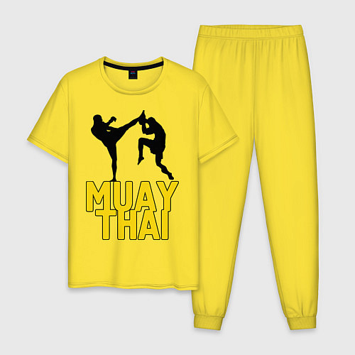 Мужская пижама Muay Thai / Желтый – фото 1