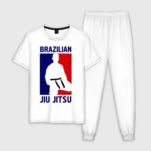 Мужская пижама Brazilian Jiu jitsu / Белый – фото 1