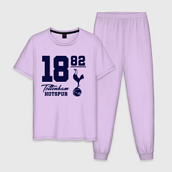 Пижама хлопковая мужская FC Tottenham 1882, цвет: лаванда