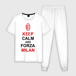 Мужская пижама Keep Calm & Forza Milan