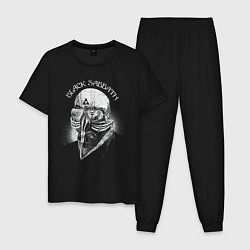 Пижама хлопковая мужская Black Sabbath: The Ultimate Collection, цвет: черный