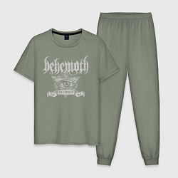 Пижама хлопковая мужская Behemoth: The Satanist, цвет: авокадо