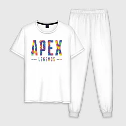 Пижама хлопковая мужская Acid Legends, цвет: белый