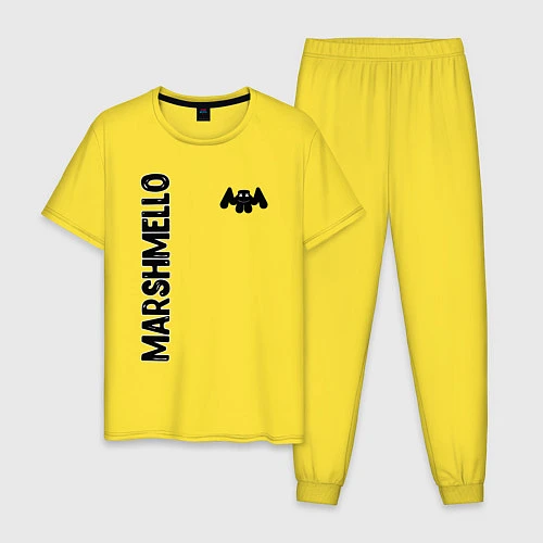 Мужская пижама Marshmello Style / Желтый – фото 1
