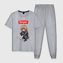 Пижама хлопковая мужская Senpai Gop-Stop, цвет: меланж