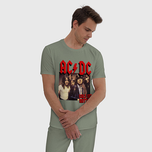 Мужская пижама Girls got the rhythm / Авокадо – фото 3