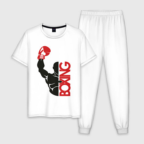 Мужская пижама Boxing / Белый – фото 1
