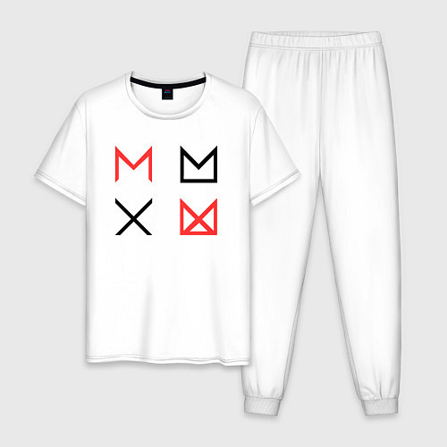 Мужская пижама MONSTA X / Белый – фото 1