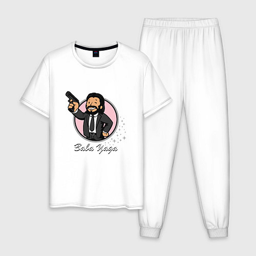 Мужская пижама John Wick - Baba Yaga / Белый – фото 1