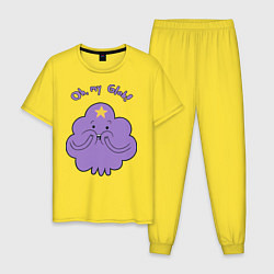 Пижама хлопковая мужская Oh, my Glob!, цвет: желтый
