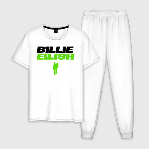 Мужская пижама Billie Eilish: Bellyache / Белый – фото 1