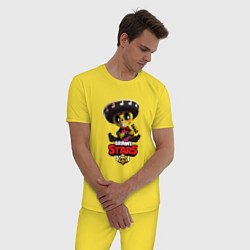 Пижама хлопковая мужская Brawl Stars, цвет: желтый — фото 2