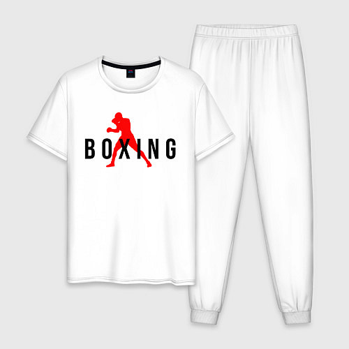 Мужская пижама Boxing indastry / Белый – фото 1