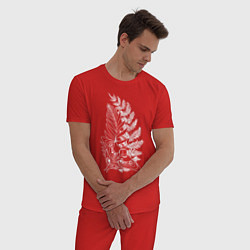 Пижама хлопковая мужская ОДНИ ИЗ НАС 2, цвет: красный — фото 2