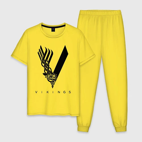 Мужская пижама VIKINGS / Желтый – фото 1