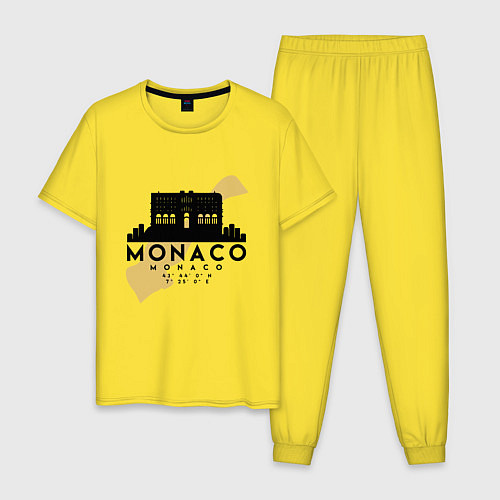 Мужская пижама Монако / Желтый – фото 1