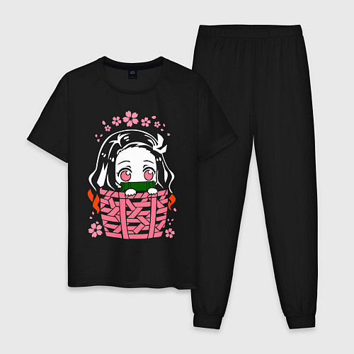 Мужская пижама Nezuko Kamado / Черный – фото 1
