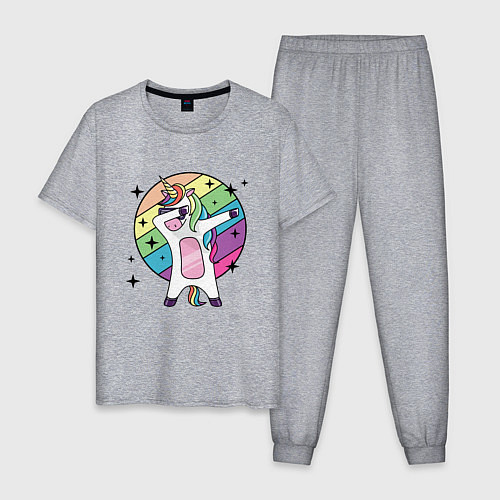 Мужская пижама Dab Unicorn / Меланж – фото 1