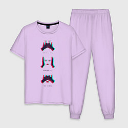Пижама хлопковая мужская RSB, цвет: лаванда