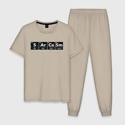 Мужская пижама Сарказм / Миндальный – фото 1