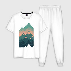 Мужская пижама Геометрические горы