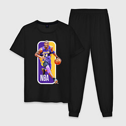 Пижама хлопковая мужская NBA Kobe Bryant, цвет: черный