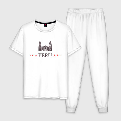 Мужская пижама Перу / Белый – фото 1