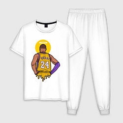 Пижама хлопковая мужская Kobe Bryant 24, цвет: белый