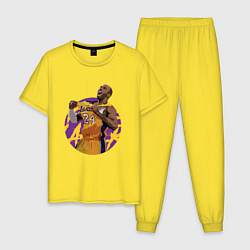 Пижама хлопковая мужская Kobe Bryant, цвет: желтый