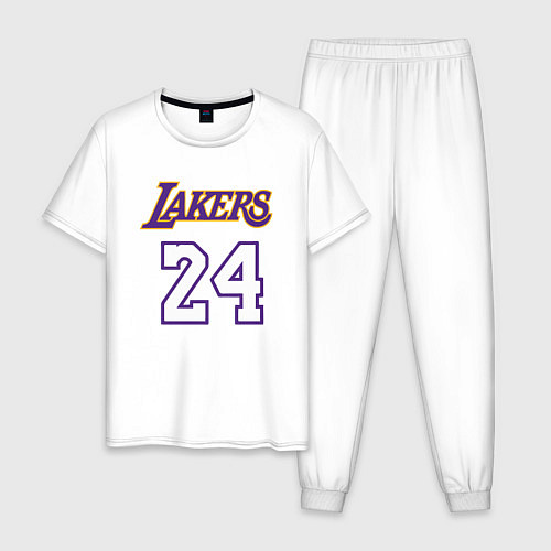Мужская пижама Lakers 24 / Белый – фото 1