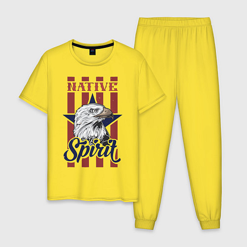 Мужская пижама Native Spirit / Желтый – фото 1